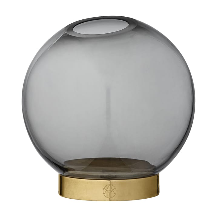 Vase Globe S - noir-laiton - AYTM