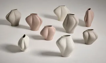 Vase Saltare - Taupe, Ø17x35 cm - AYTM