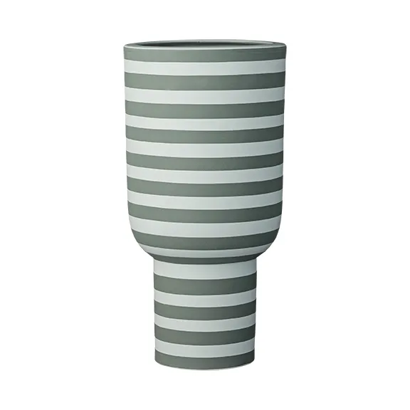 Vase Varia 30 cm, Vert poussiéreux-forêt AYTM