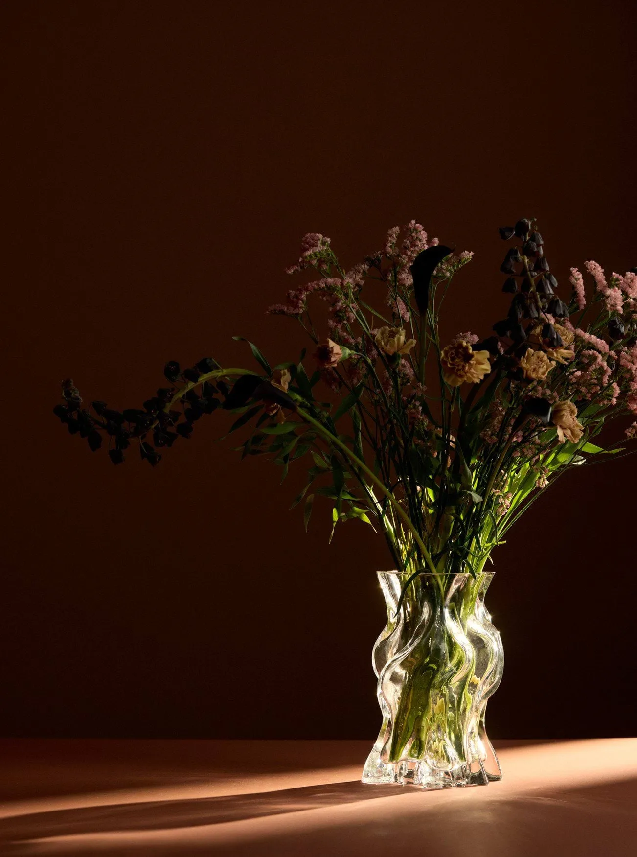 Vena vase, M, transparent AYTM