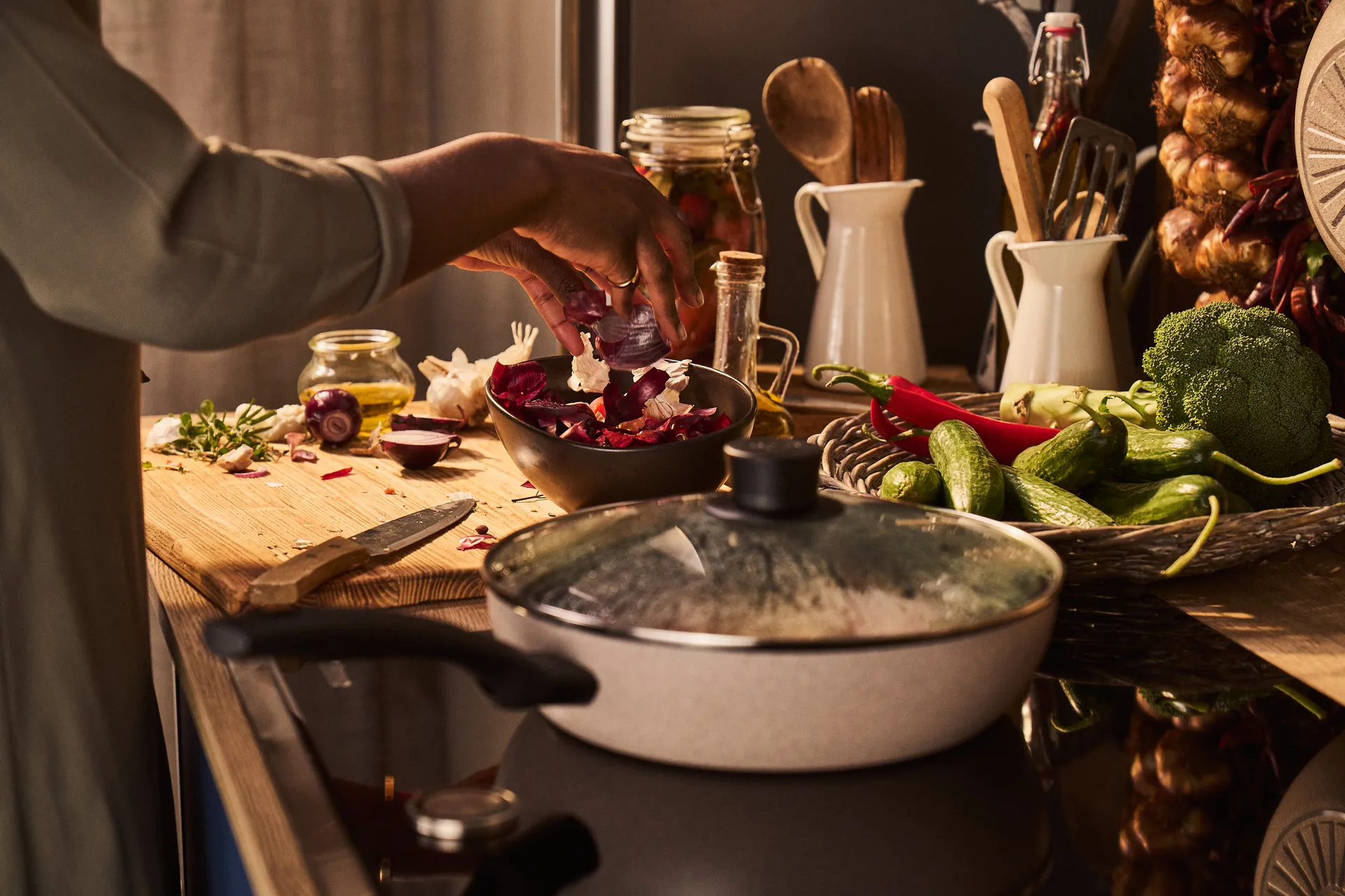 Ballarini Ledro poêle céramique avec couvercle en verre, 28 cm Ballarini