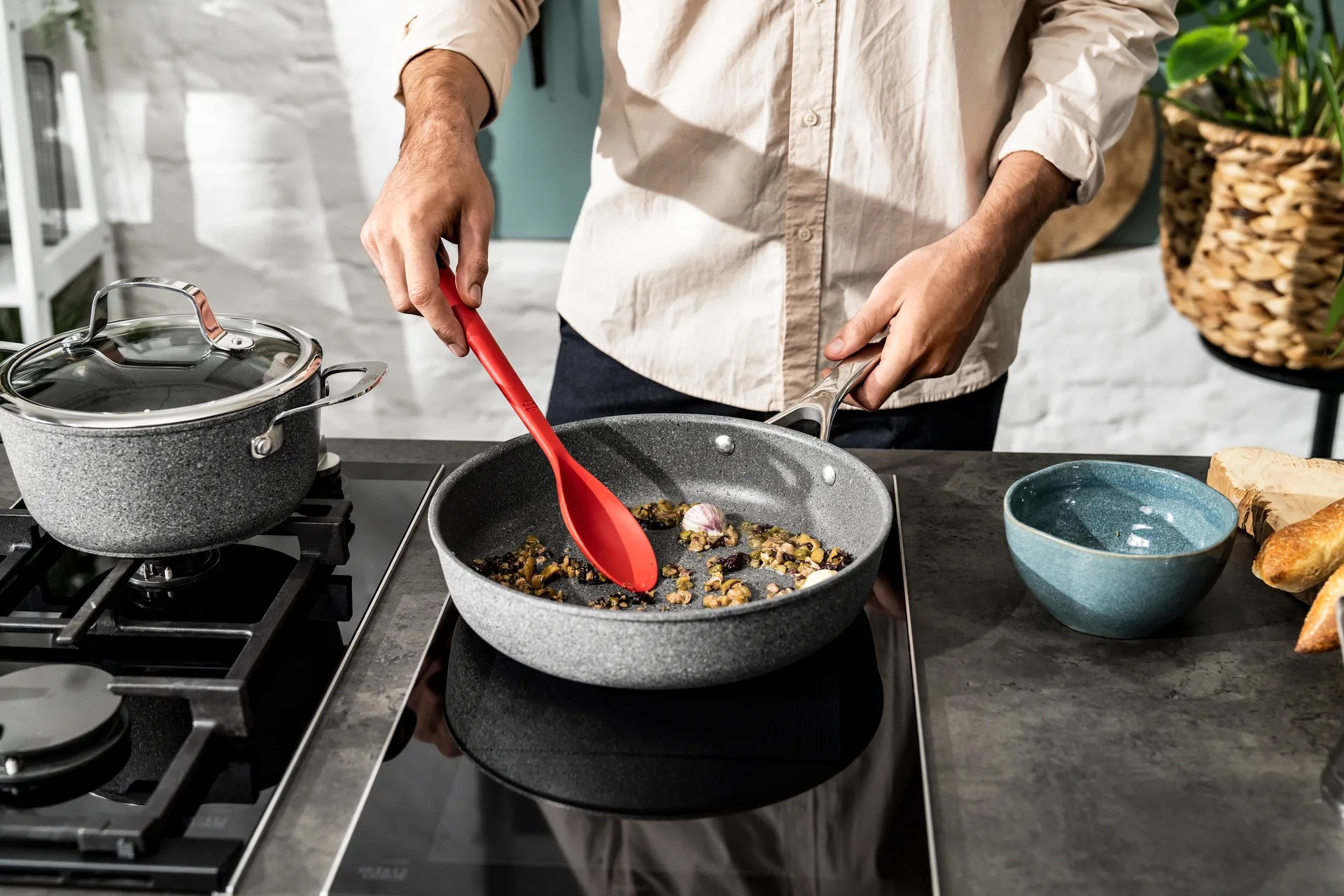 Marmite céramique antiadhésive Ledro avec couvercle en verre Ballarini, 32 cm Ballarini