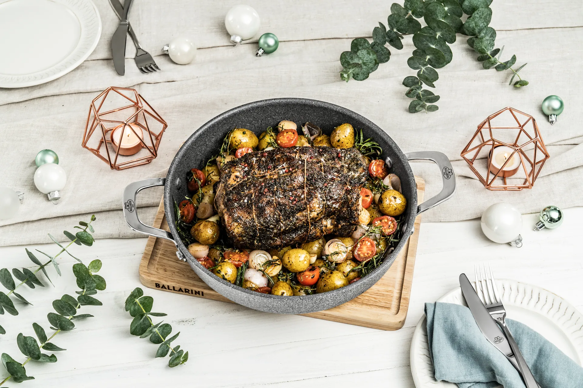 Wok céramique Ti-X Granit Salina Ballarini, 28 cm Ballarini