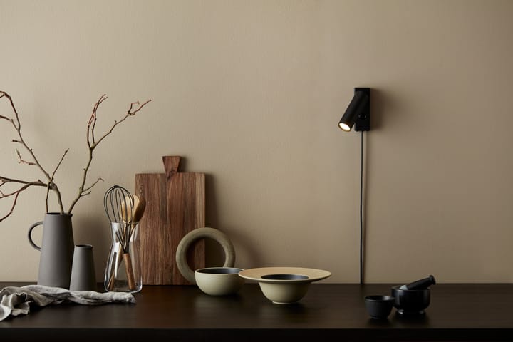 Applique murale Cato Slim, Noir mat-LED Belid