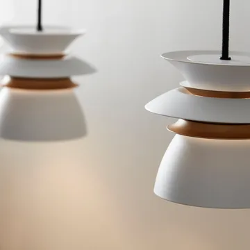 Diablo Suspension Ø16,5 cm - Blanc mat-laiton - Belid