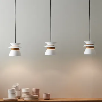 Diablo Suspension Ø16,5 cm - Blanc mat-laiton - Belid