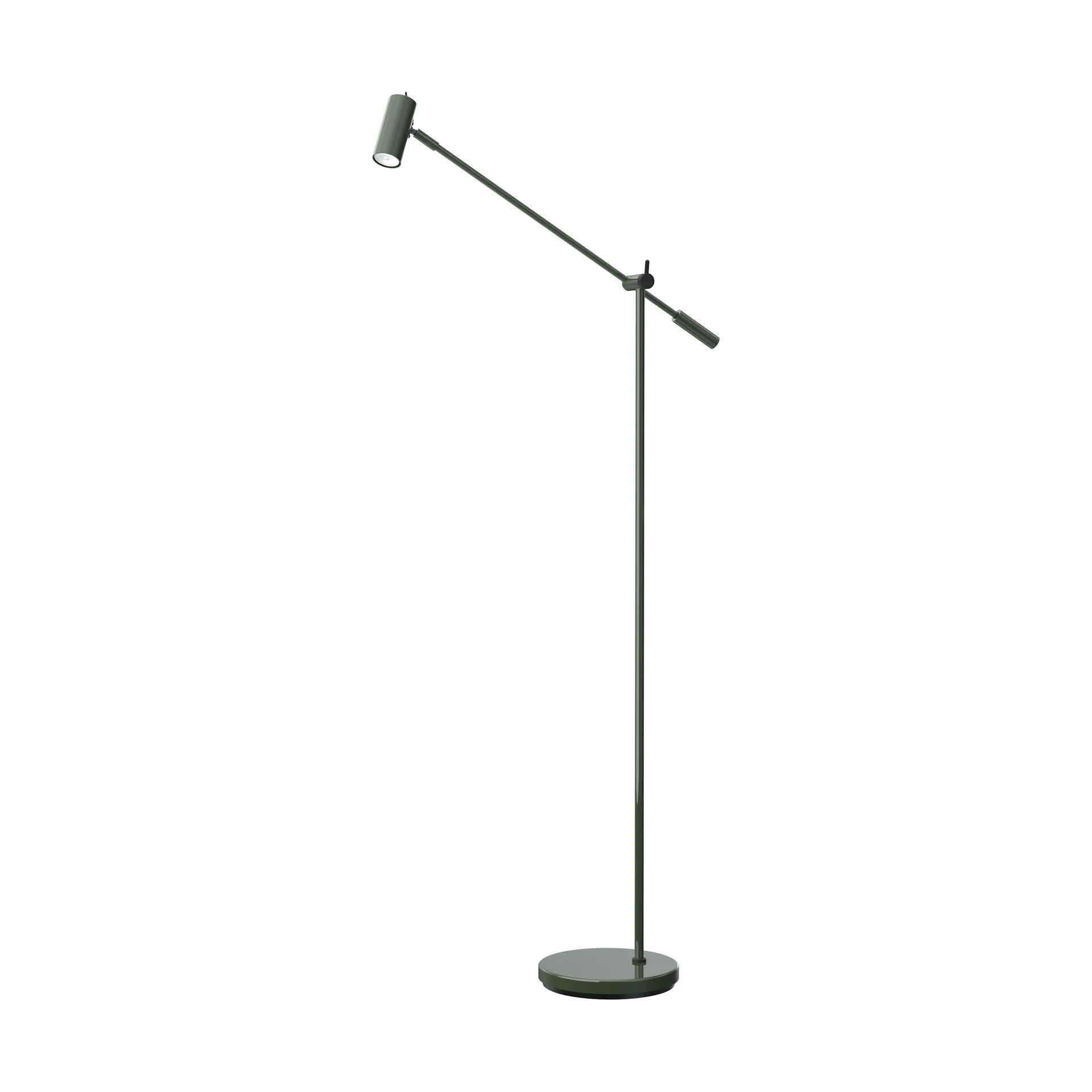 Lampadaire Cato 134 cm, Forêt verte brillant-mat noir Belid