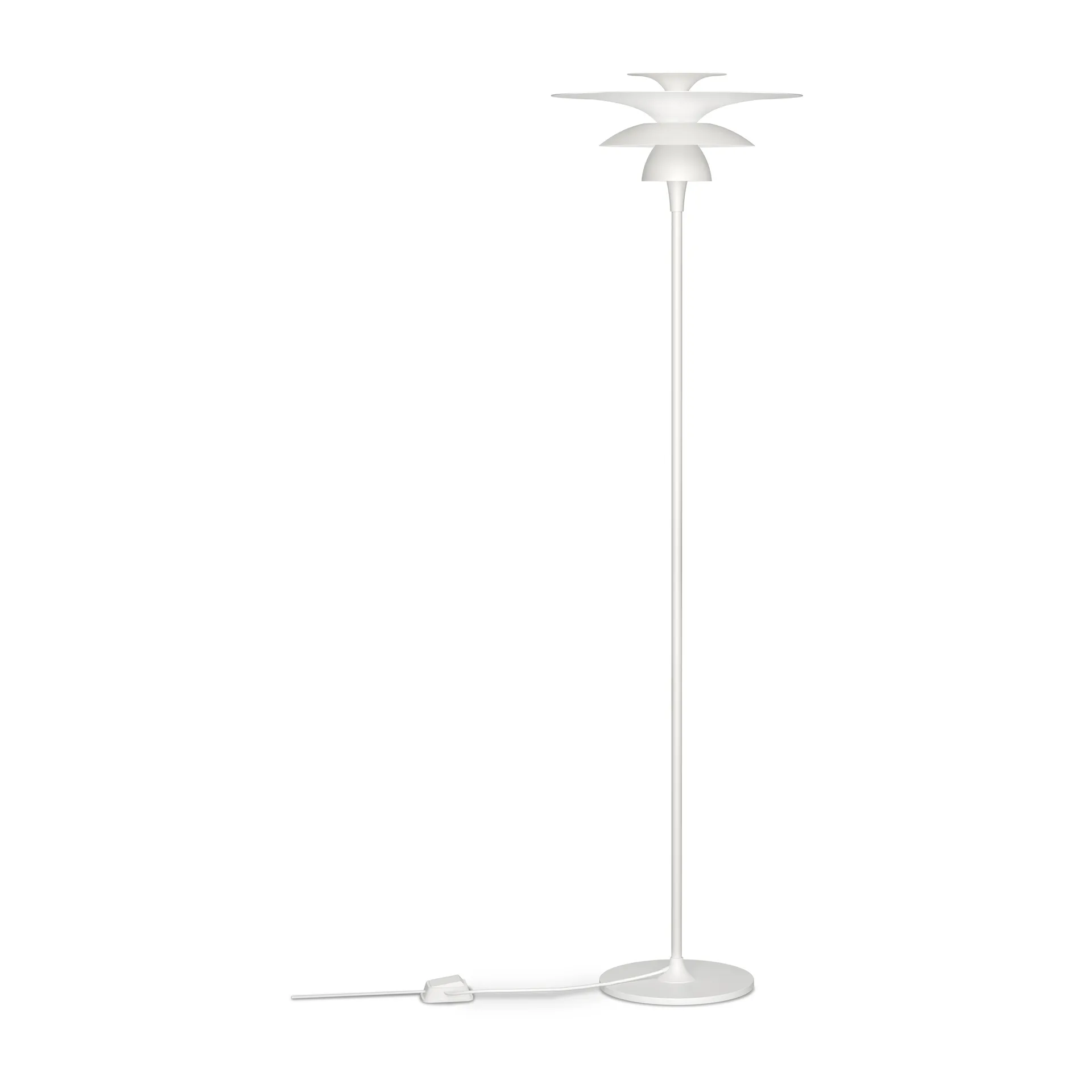 Lampadaire Picasso Ø38x140,3 cm, Blanc mat Belid