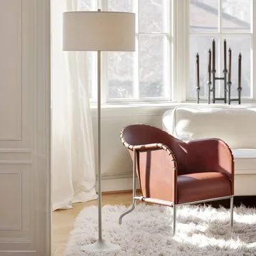 Lampadaire Soft - Lin blanc-sable, Ø44x149,5 cm - Belid