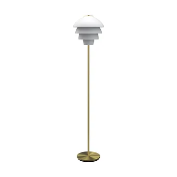 Lampadaire Valencia 150 cm - Blanc mat-laiton - Belid