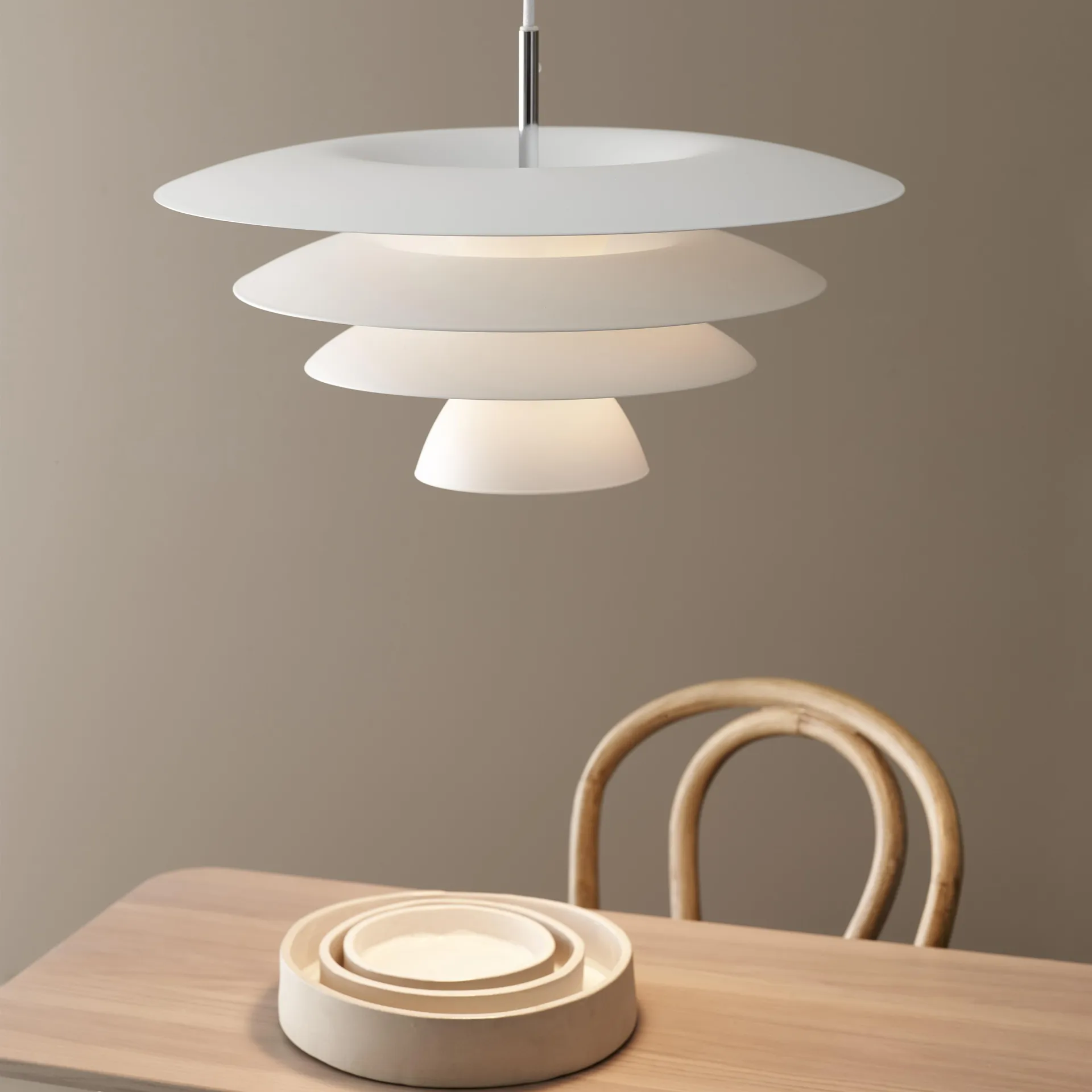 Lampe à suspension Da Vinci, blanc mat Belid