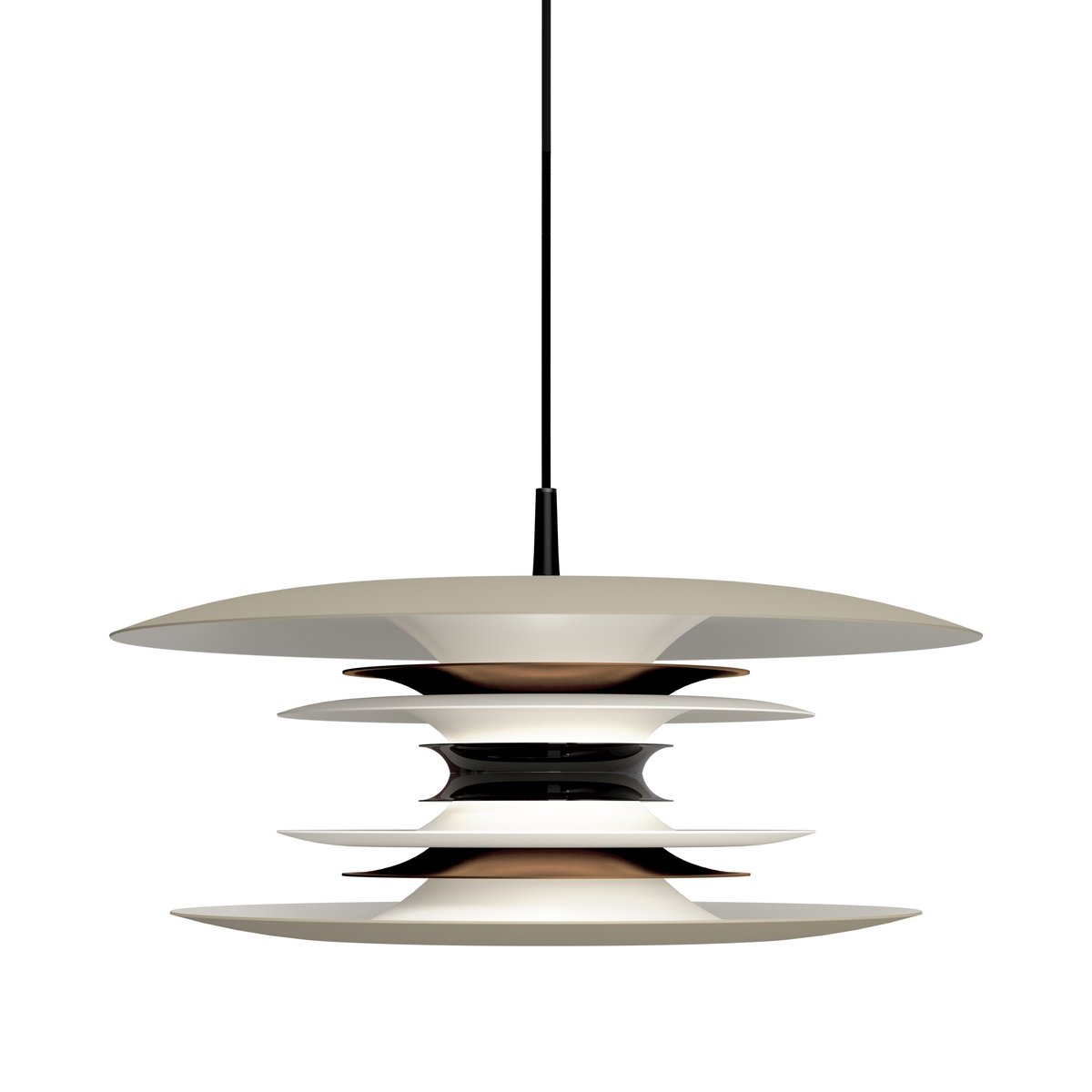 Belid Lampe à suspension Diablo o50 cm Sable-bronze métallique