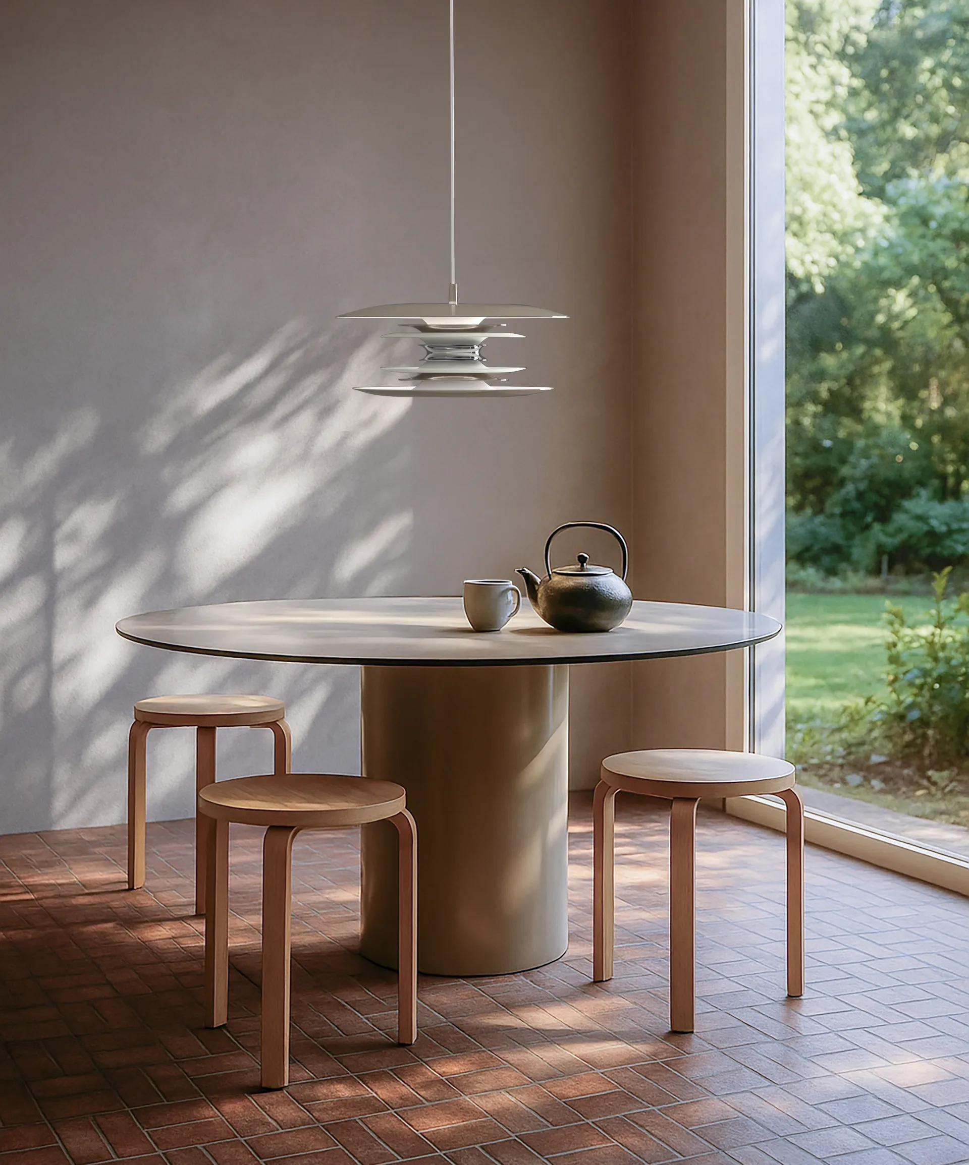 Lampe à suspension Diablo Ø50 cm, Soft greige Belid