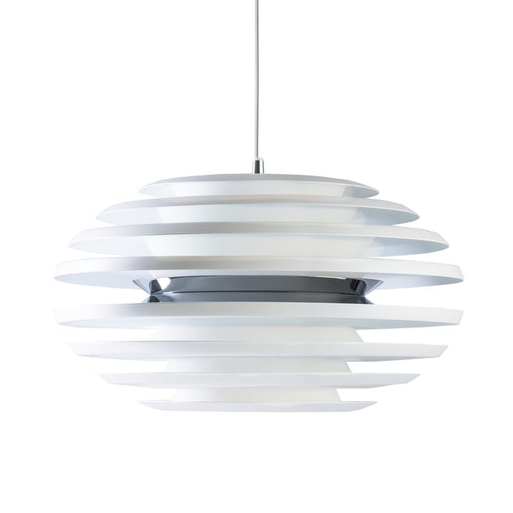 Lampe à suspension Ellipse - blanc mat, chrome - Belid