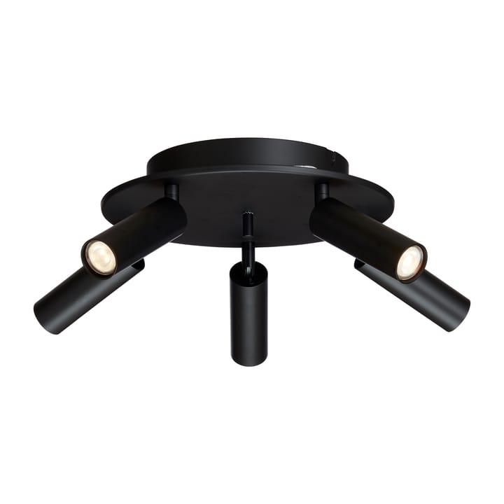 Lampe à suspension rond 5 spots Cato Slim - Noir mat-LED - Belid