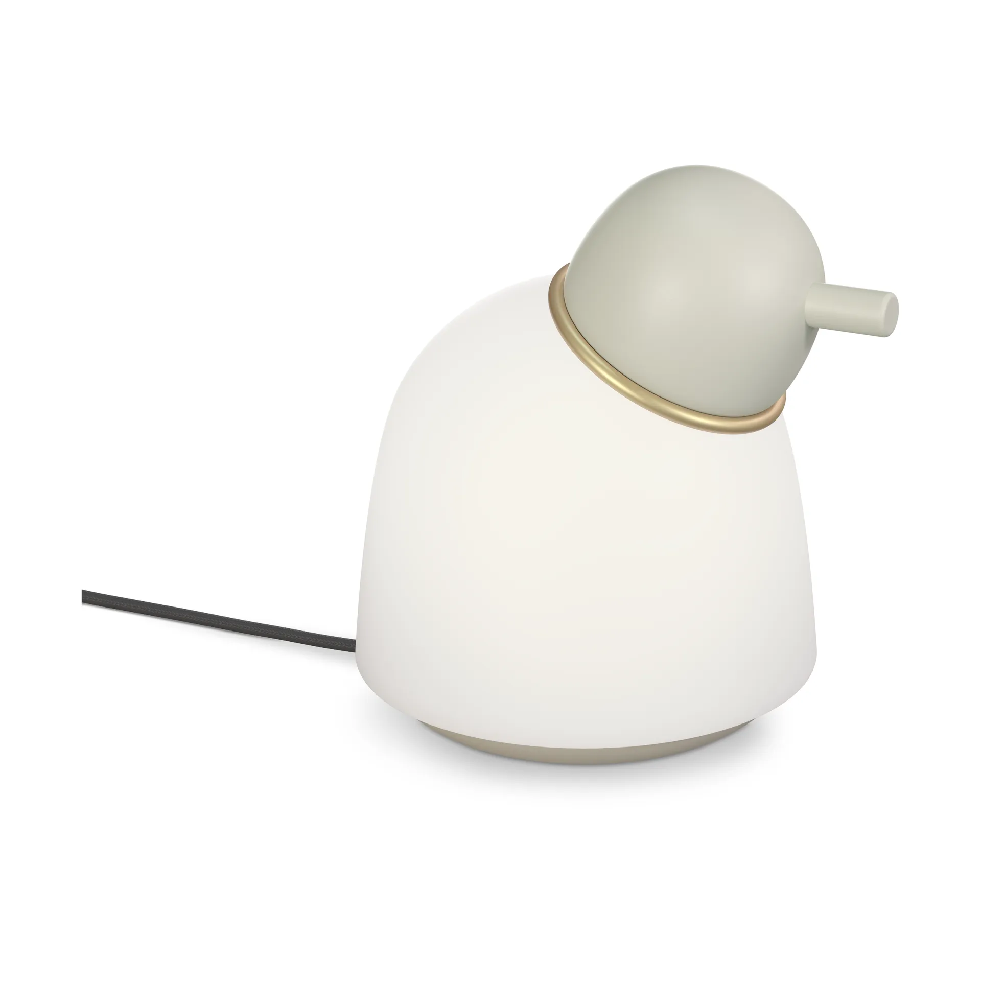 Lampe de table Bird 21,5 cm, Sand-laiton-verre opale Belid