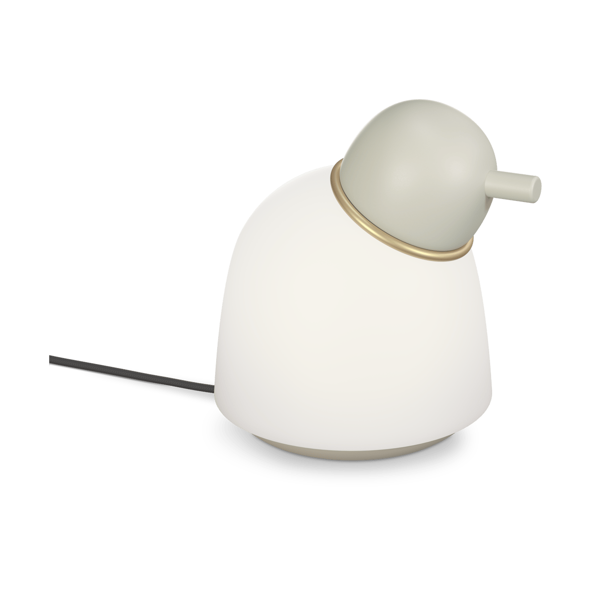 Belid Lampe de table Bird 21,5 cm Sand-laiton-verre opale