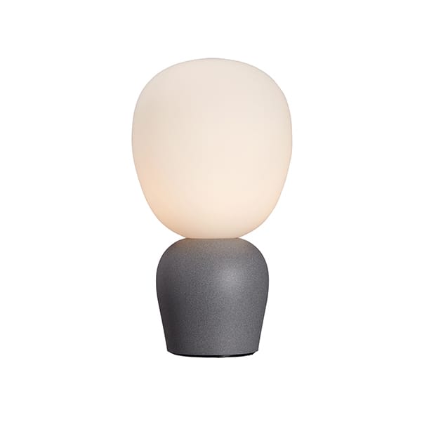 Lampe de table Buddy verre opale - Béton (gris) - Belid