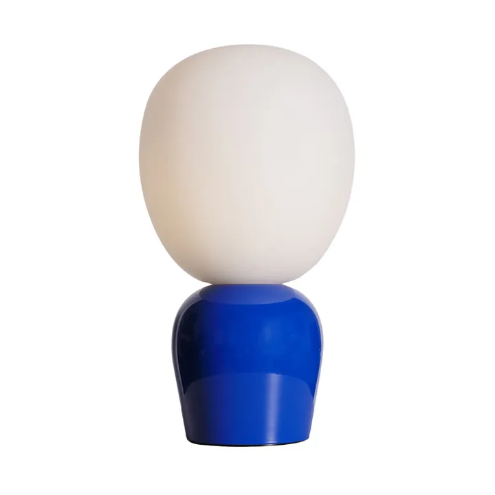 Lampe de table Buddy verre opale - Bleu outremer - Belid