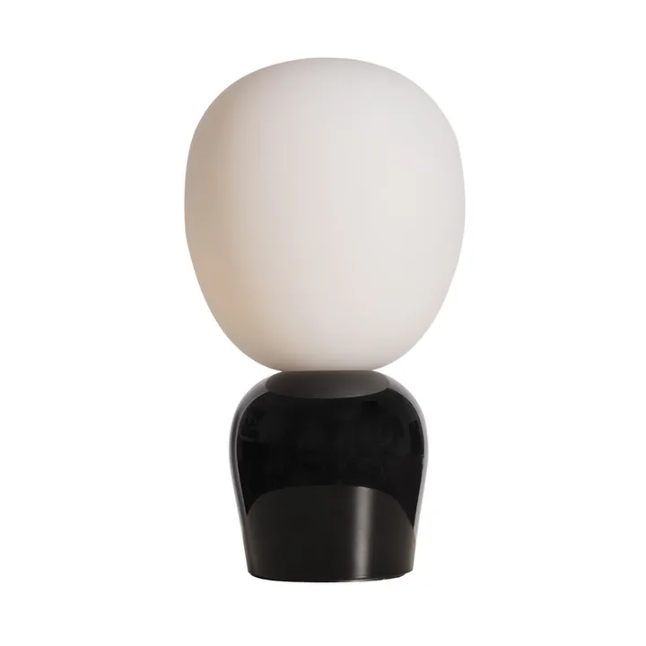 Lampe de table Buddy verre opale - Brillant noir - Belid