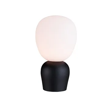 Lampe de table Buddy verre opale - Noir - Belid