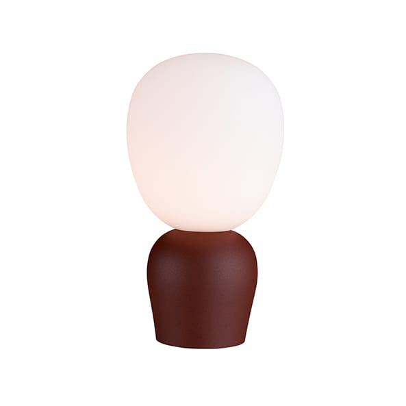 Lampe de table Buddy verre opale - Rouille foncé (marron rouge) - Belid