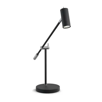 Lampe de table Cato 48,5 cm - Noir mat-argenté - Belid