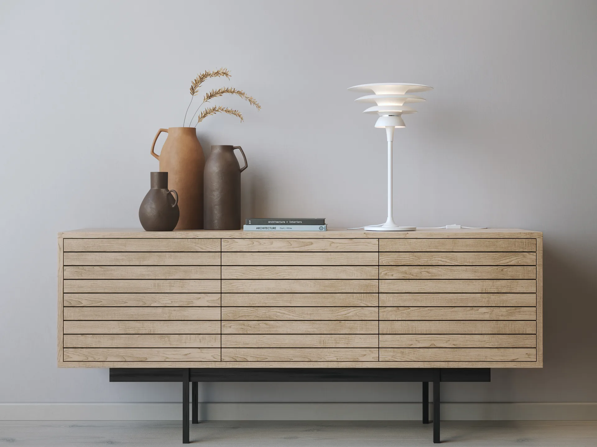 Lampe de table DaVinci Ø30 cm, Blanc mat Belid