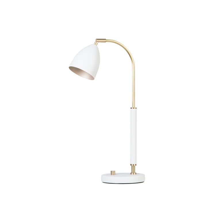 Lampe de table Deluxe - blanc, laiton - Belid