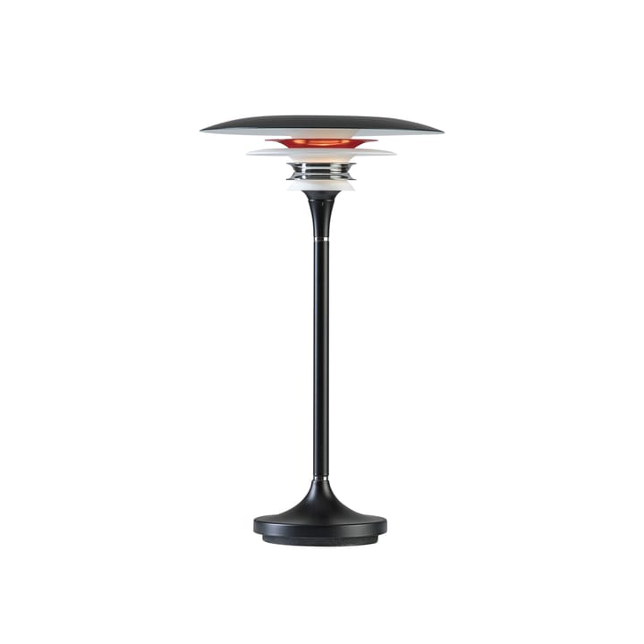 Lampe de table Diablo Ø20 cm - Noir mat-rouge brillant - Belid