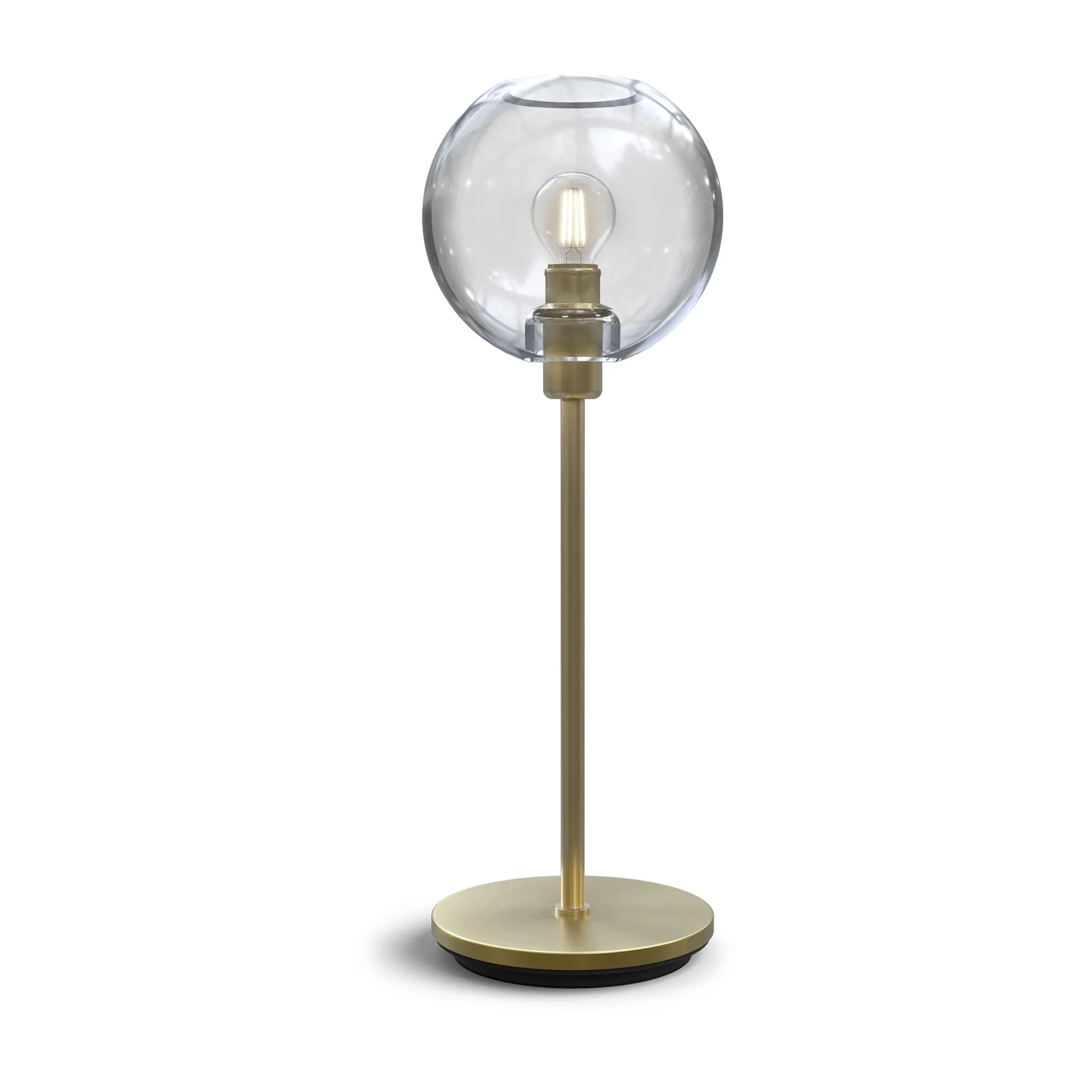 Lampe de table Gloria 46 cm, Laiton-transparent Belid