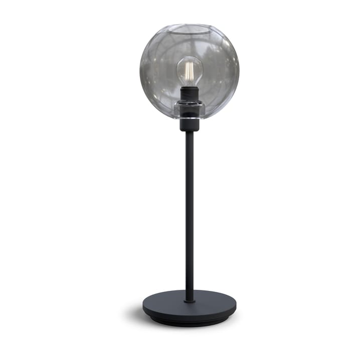 Lampe de table Gloria 46 cm - Structure noire-verre coloré fumée - Belid