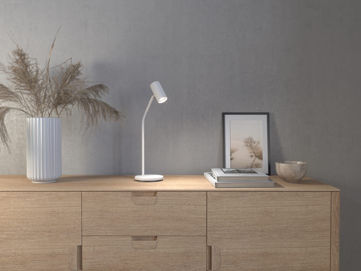 Lampe de table Tyson Ø5,5 cm - Structure blanche - Belid