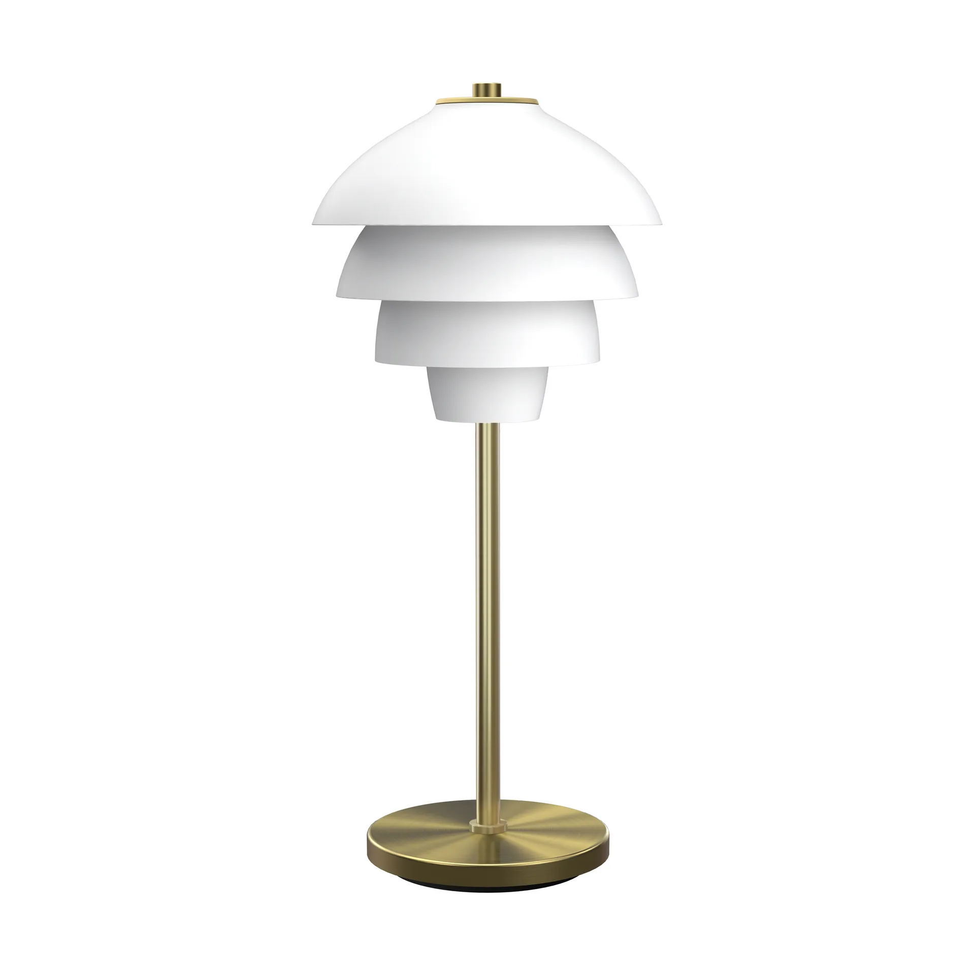 Lampe de table Valencia 41 cm, Blanc mat-laiton Belid