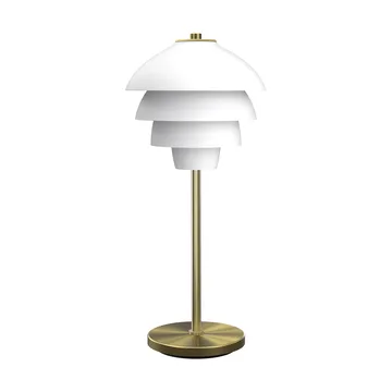 Lampe de table Valencia 41 cm - Blanc mat-laiton - Belid