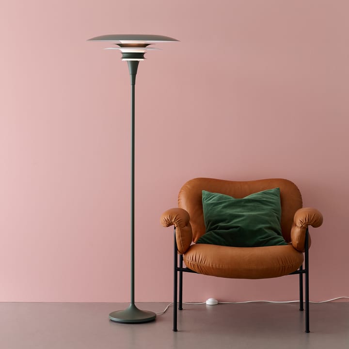 Lampe sur pied Diablo Ø30 cm, Gris-noir brillant Belid