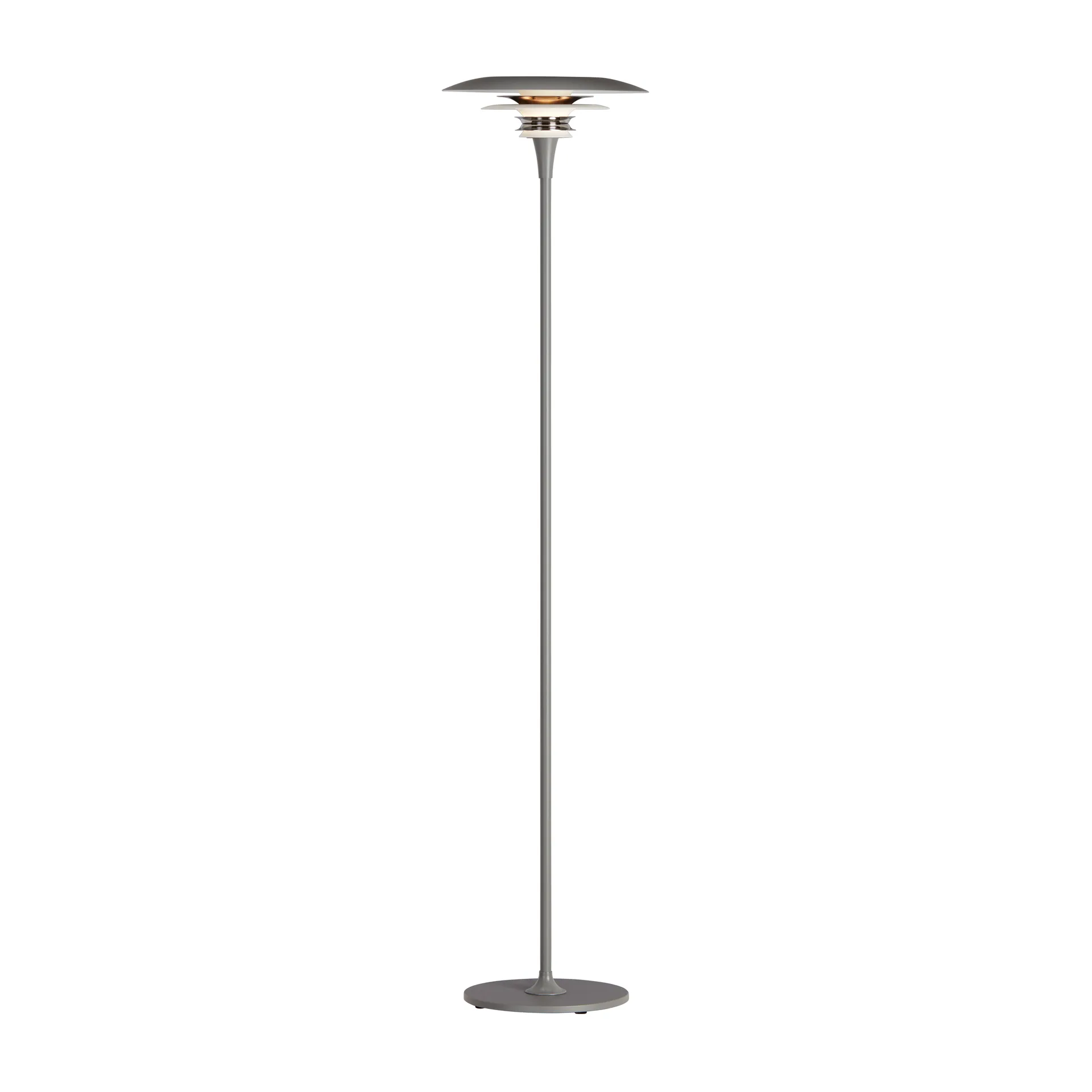 Lampe sur pied Diablo Ø30 cm, Gris-noir brillant Belid