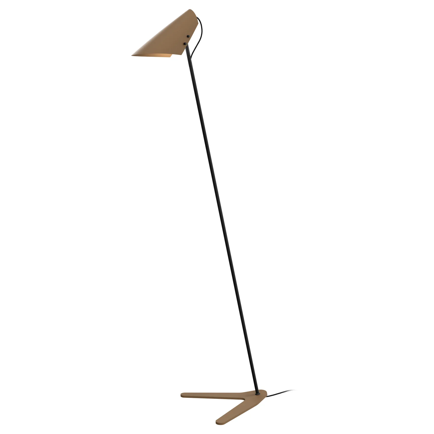 Lampe sur pied Vincent, Sand-noir Belid