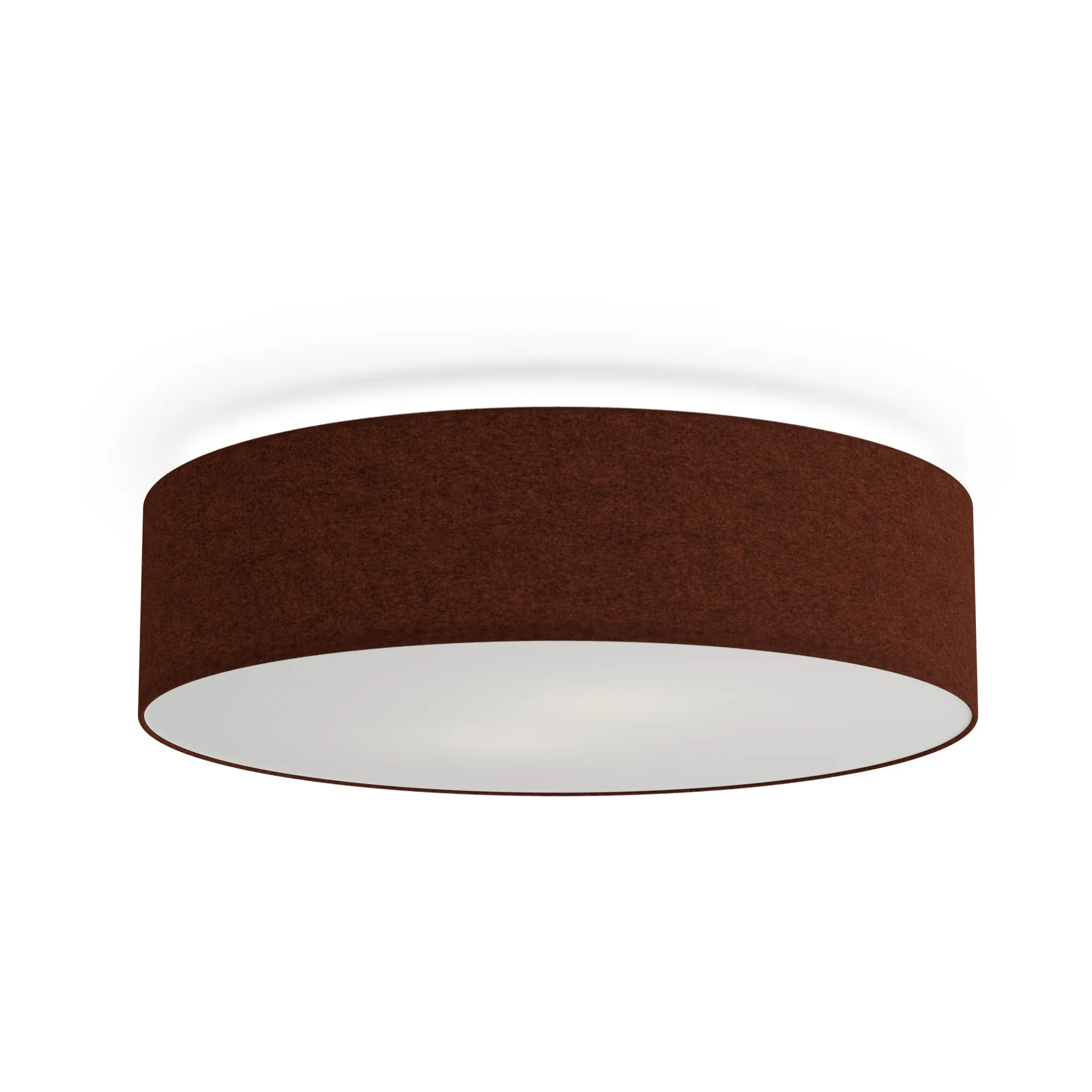 Plafonnier Soft Ø44 cm, Laine rouge rouille Belid