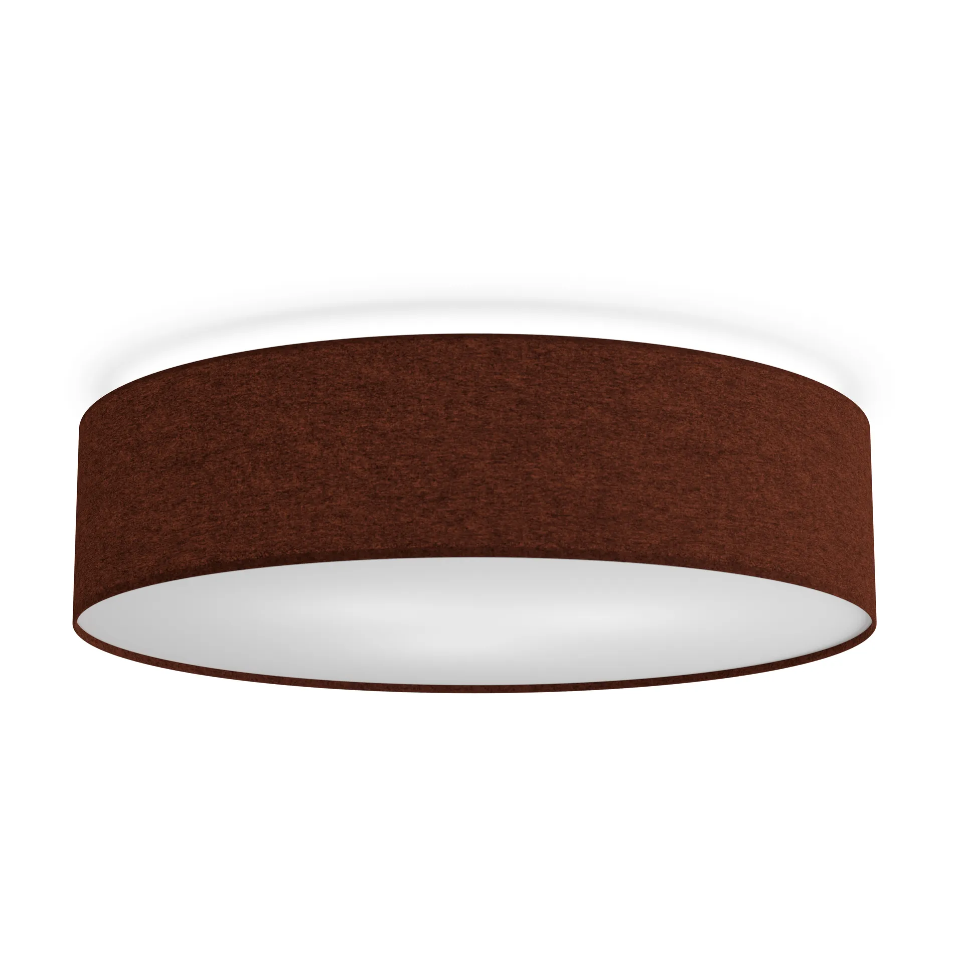 Plafonnier Soft Ø60 cm, Laine rouge rouille Belid