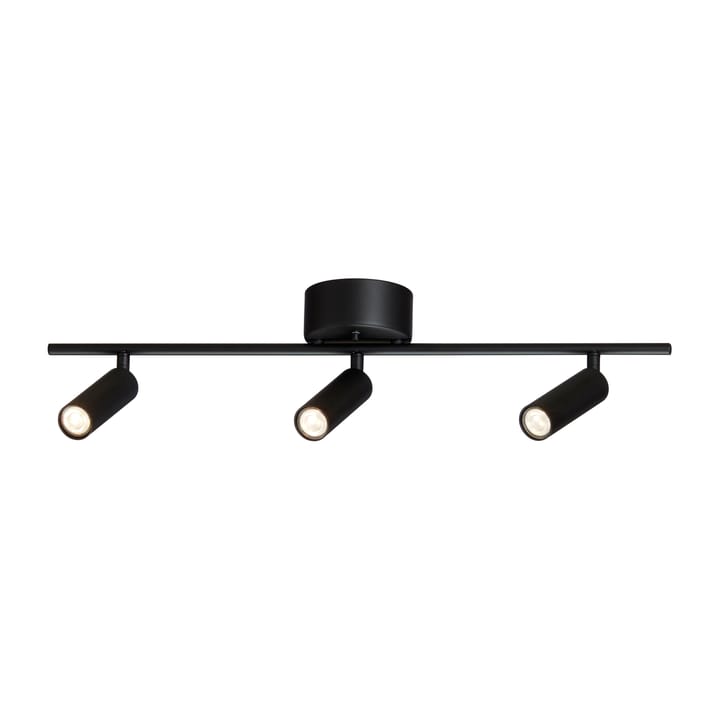 Rail plafond 3 spots Cato Slim, Noir mat-LED Belid