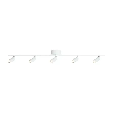 Rail plafond 5 spots Cato Slim - Blanc mat-LED - Belid
