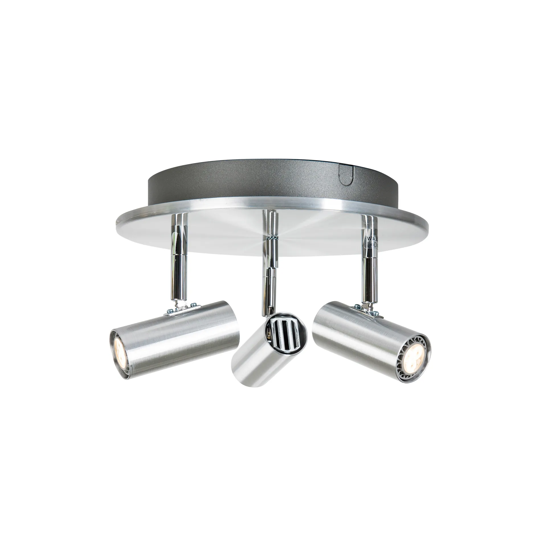 Spotlight Cato rond 3, Aluminium Belid