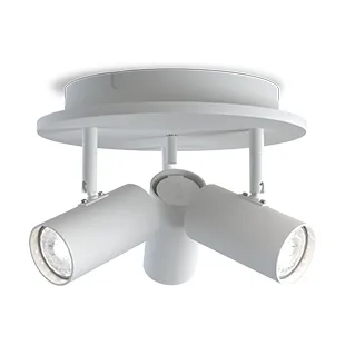 Spotlight Tyson 3-fixations Ø25 cm - Blanc - Belid