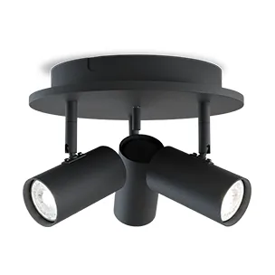 Spotlight Tyson 3-fixations Ø25 cm - Noir - Belid