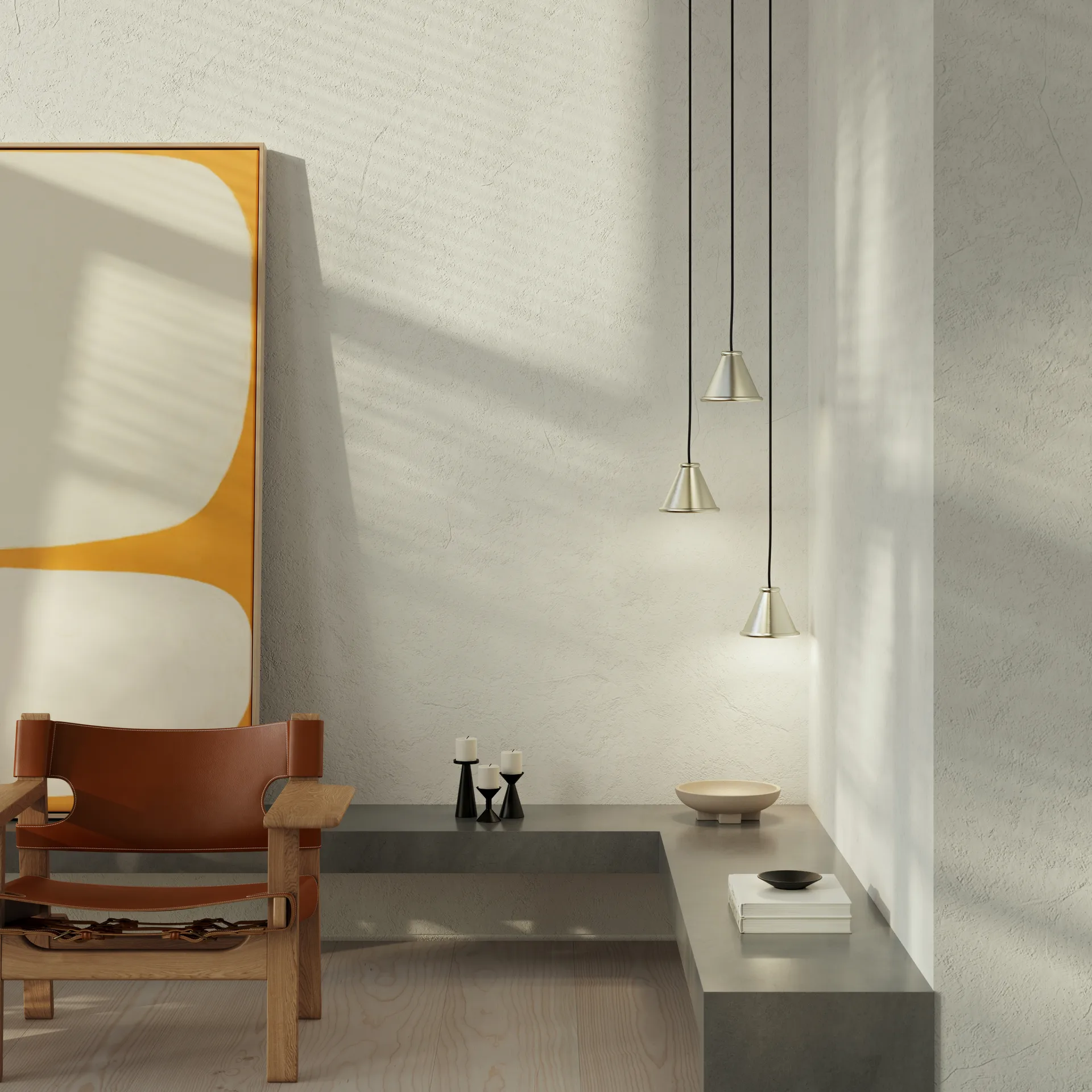 Suspension Belle Ø15 cm, Brushed aluminium Belid