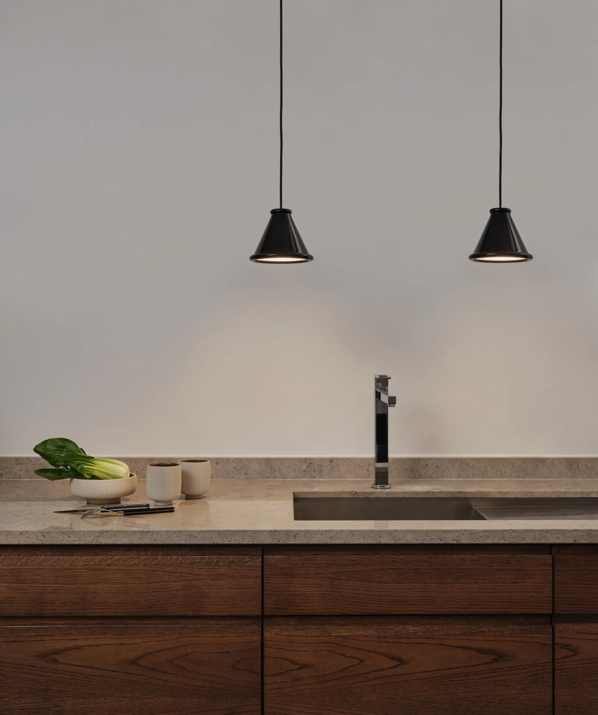 Suspension Belle Ø15 cm, Glossy black Belid