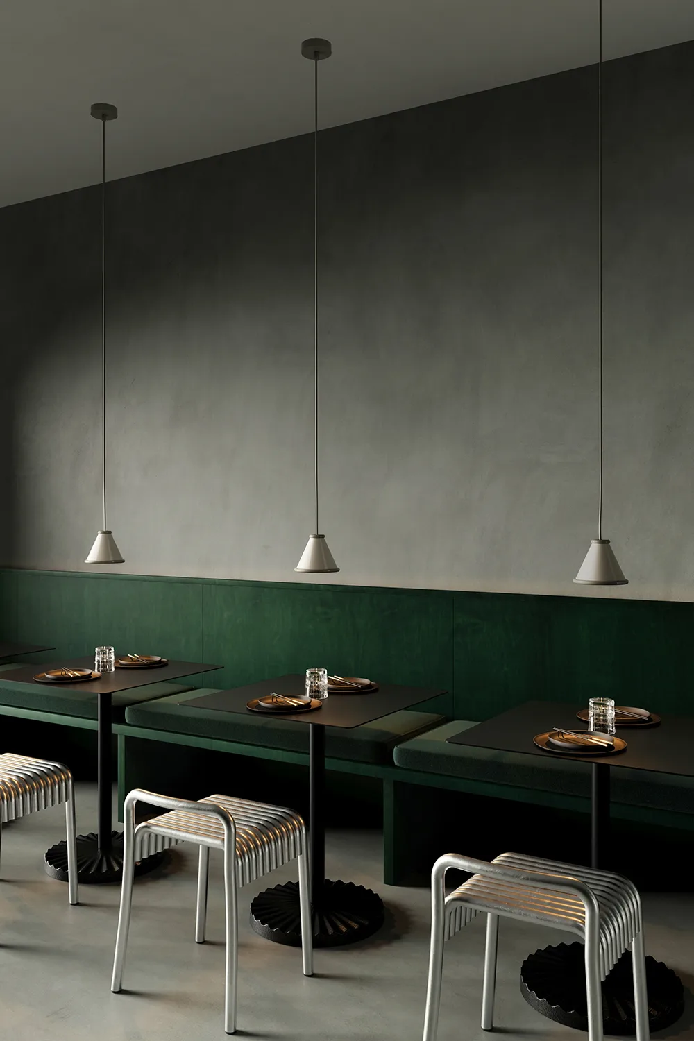 Suspension Belle Ø15 cm, Pepple grey-moss grey Belid