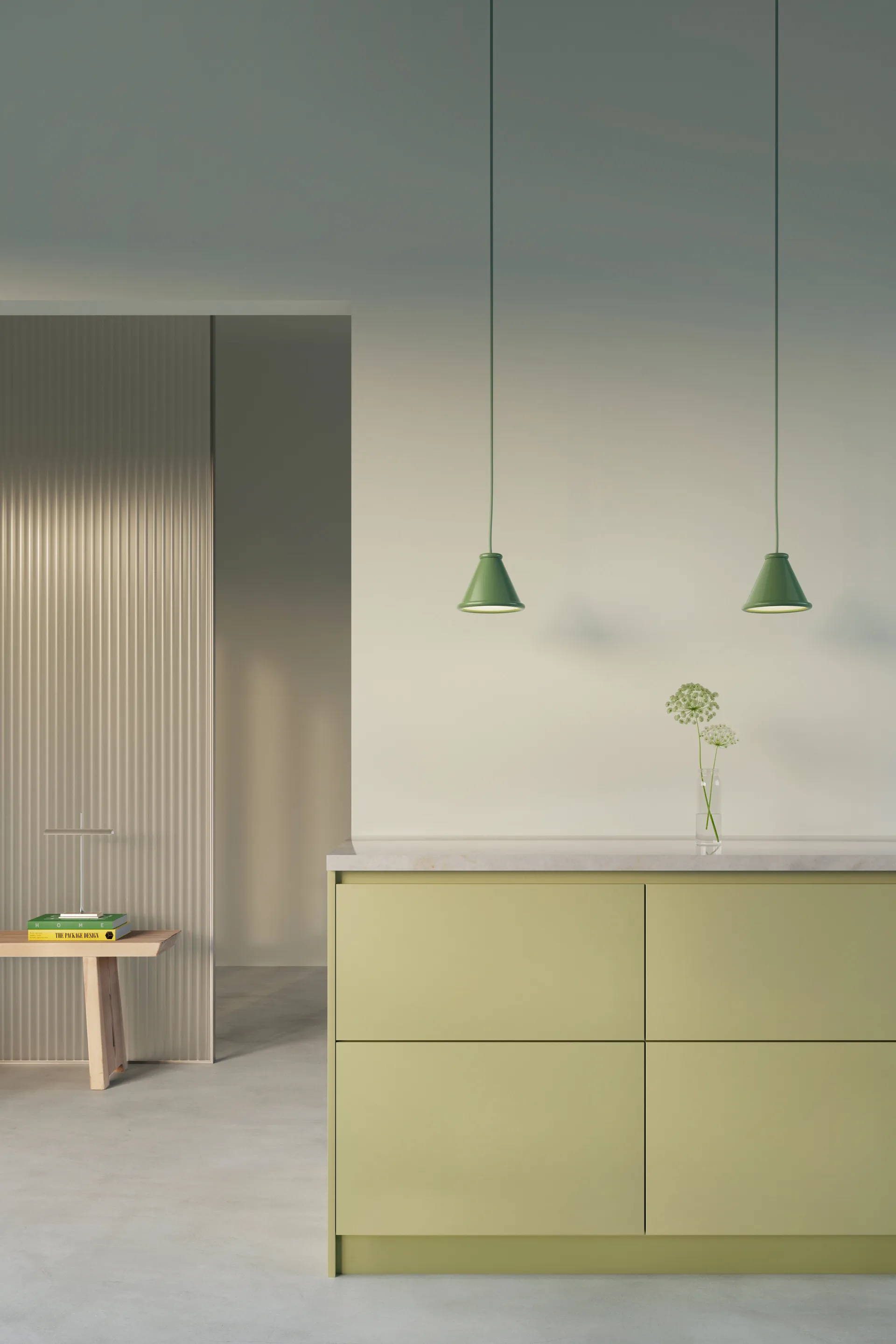 Suspension Belle Ø15 cm, Reseda green Belid