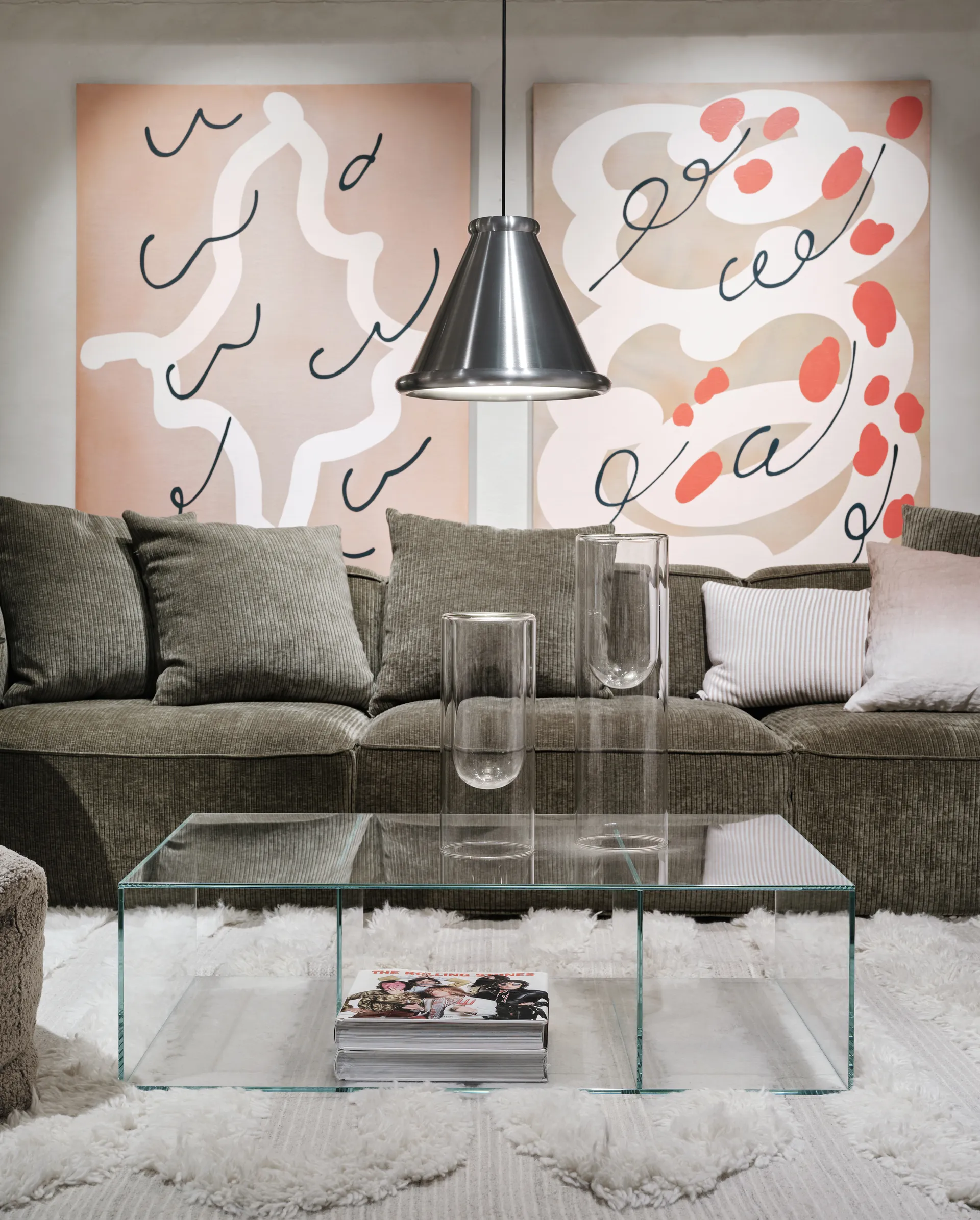 Suspension Belle Ø36 cm, Brushed aluminium Belid